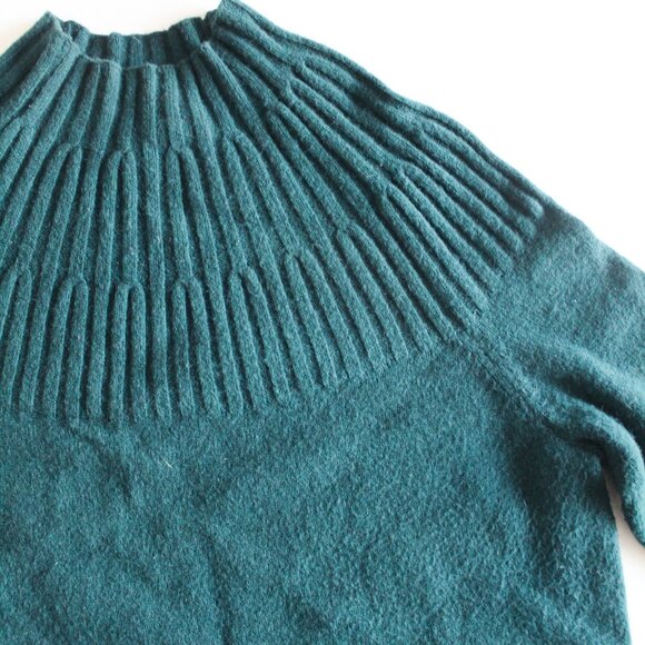 by Anthropologie Welford Tunic mock neck Pullover Sweater in Pine Green Small - Picture 8 of 11